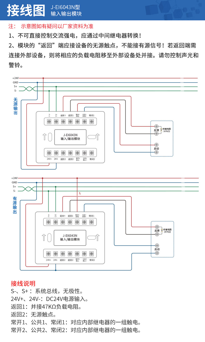 依愛(ài)J-EI6043N輸入輸出模塊